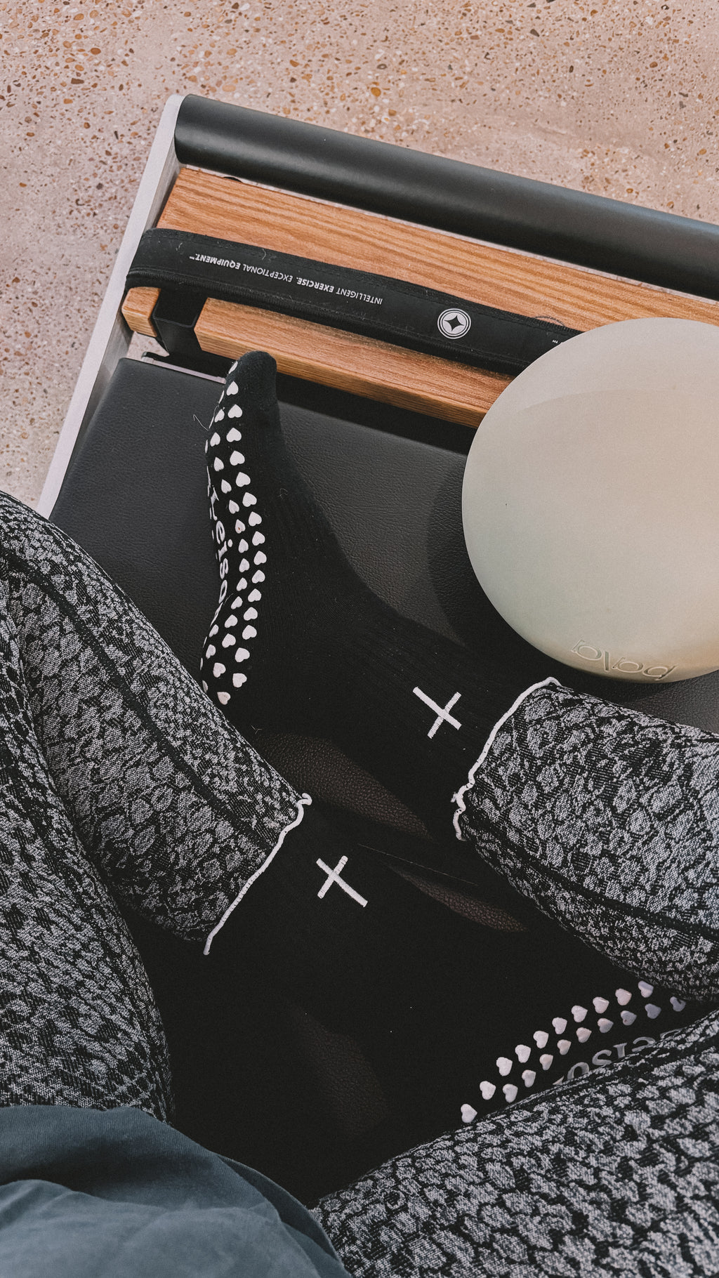 Cross Embroidered Christian Grip Socks